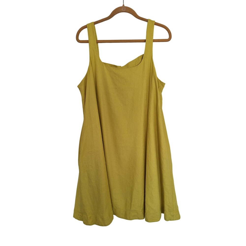 Anthropologie Maeve dress XL yellow mini